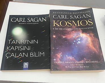 Carl Sagandan iki gözəl kitab.Daxilində yazı markerlənmə yoxdur.İkisi