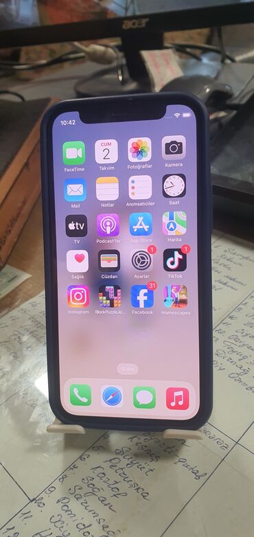 iphone xs qiymeti islenmis: IPhone 12 mini, 64 GB, Qara