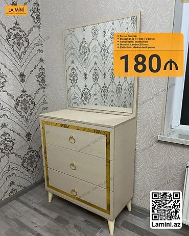 Komodlar: Termo güzgülü komod - Ölçülər: Dərinlik 40 sm × Hündürlük 180 sm × — 1