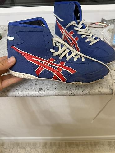 обувь on: Кроссовки/борцовки Asics, высокие. - Модель: борцовки с высокой — 2