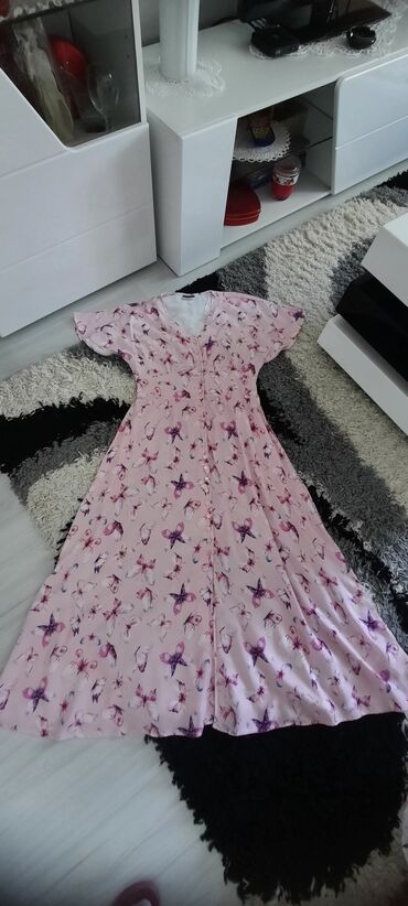 azzaro haljine: Potpuno nova duga haljina od viskoze, vel 40 ili L, sa lepršavim