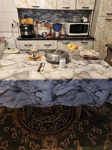 мебель уголок для кухни: Ашкана гарнитуру, түсү - Ак, Жыгач