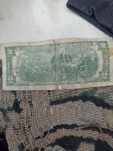 Qrammofon və patefonlar: ABŞ 2 dollar banknotu – Federal Reserve Note - Nominal: 2 USD -