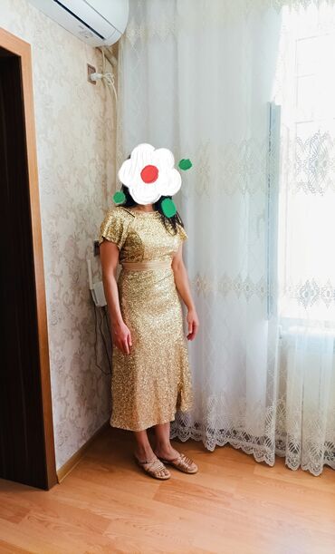 yataq geyimleri: Вечернее платье, Макси, M (EU 38)