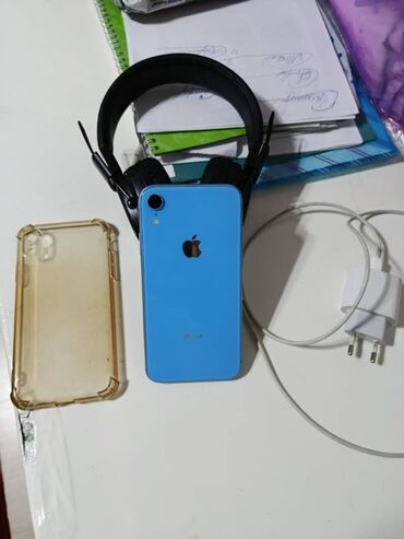 купить айфон в рассрочку: IPhone Xr, Новый, 64 ГБ, Синий, Наушники, 81 %