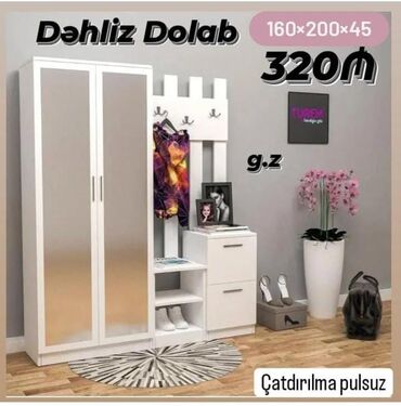 мебель горка: *Dəhliz Dolabı 320Azn* ✔️İstehsal Rusiya Laminat 18/lik qalınlıqda