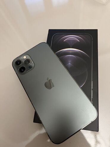 Apple iPhone: IPhone 12 Pro, 256 GB, Space Gray, Zəmanət, Face ID, Sənədlərlə