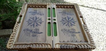 Nərdlər: Taxta nərd dəstləri – əl oyma və laklamaNə - Material: keyfiyyətli — 24