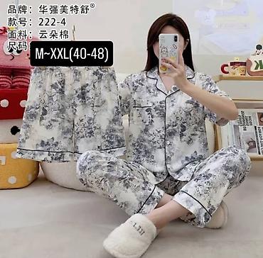 трусики китай: Пижама, Хлопок, Китай, На пуговицах, M, L, XL — 7