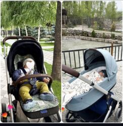 детскую коляску цвет черный: Коляска, цвет - Голубой