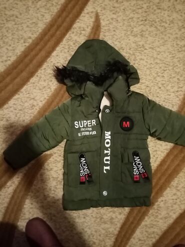 Kurtkalar: Uşaq üçün qışlıq parka - Rəng: zeytun-yaşıl Uşaq gödəkçəsi Şəki — 7