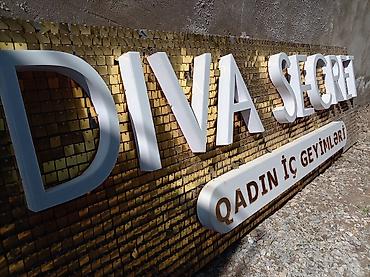 col reklamı: Məhsul: “DIVA SECRET – QADIN İÇ GEYİMLƏRİ” üçün fasad reklam lövhəsi — 1