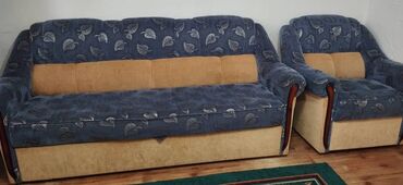 чехол на диван и два кресла: Диван-кровать