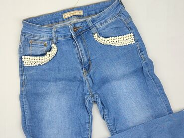 spodnie z wysokim stanem jeans: Jeansy, S, stan - Dobry