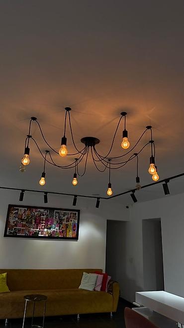 İşıqlandırma: Çılçıraq, 10 və daha çox lampa, Metal — 1