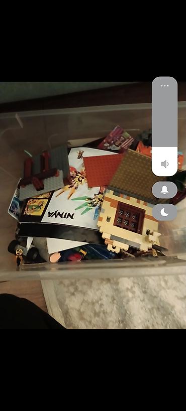 набор лего: Сборные детали LEGO в большом прозрачном контейнере. - Тематика — 1