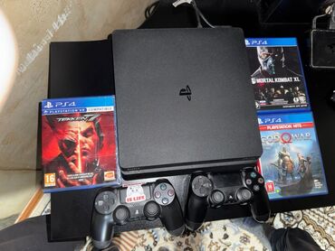 авто видео: Игровая приставка Sony PlayStation 4 slim 500GB Дисков 3 Состояние