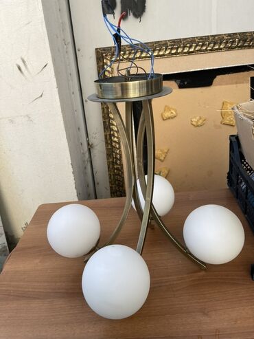 divar lampaları: Çılçıraq, 4 lampa, Metal