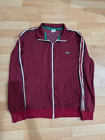 pull and: Мужской спортивный костюм, S, M, L, Lacoste, Новый, цвет - Красный, Самовывоз — 2