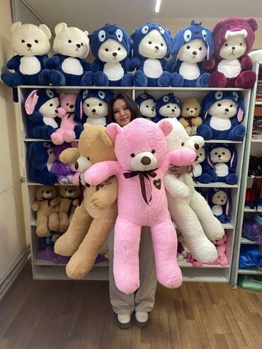 Игрушки: Мишки Бишкек 🧸60 см 1000 сом (Бесплатная доставка) 🧸80 см 1500 сом — 9
