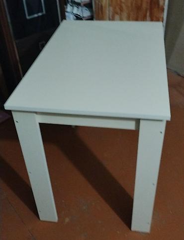 Masalar və oturacaqlar: Krem rengli çoxməqsədli masa - Sadə və minimal dizayn: dördkünc — 2