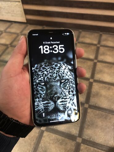 sadə telefonların satışı: IPhone 11, 128 GB, Natural Titanium, Face ID