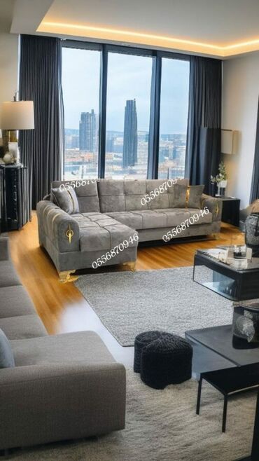 Sifarişlə divanlar: Künc divan, Qonaq otağı üçün, Parça, Bazalı, Açılan, Kitab — 2