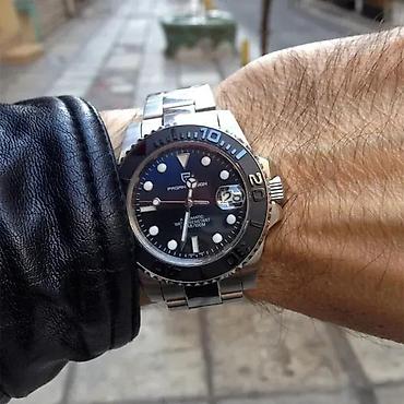 Ručni satovi: PAGANI DESIGN PD-1651 - Crno/Plava -Rolex YACHT MASTER Potpuno nov — 1