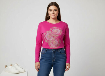 t shirty damskie z nadrukiem allegro: AWSARRE, Жіноча блуза, розмір XL