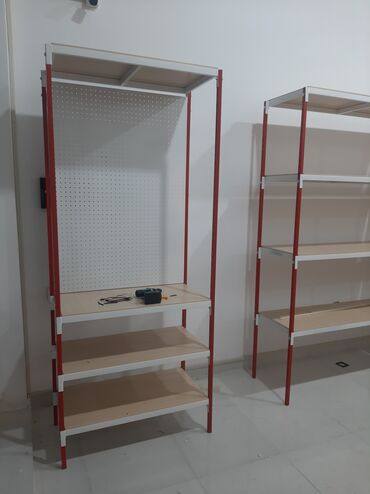 Rəf vitrinləri: Metaldan stelajlar (sifarişlə) Qiymət təxmini qoyulub bir metrə — 14