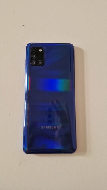 samsung a30s ekran: Samsung Galaxy A31, 64 GB, rəng - Göy, Barmaq izi, İki sim kartlı