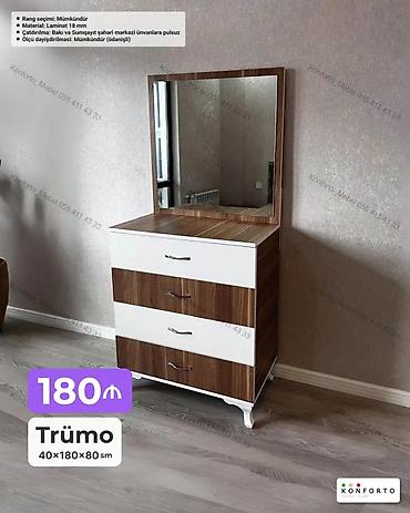 Ev və bağ: Trümo – 40×180×80 sm - Material: 18 mm laminat - Rəng seçimi — 1