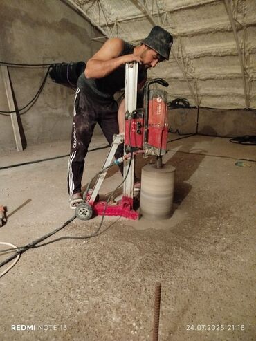 Beton işləri: Beton kəsmə beton deşmə xidməti Karot - HILTI DD 200 / 350 ilə 25 ° — 18