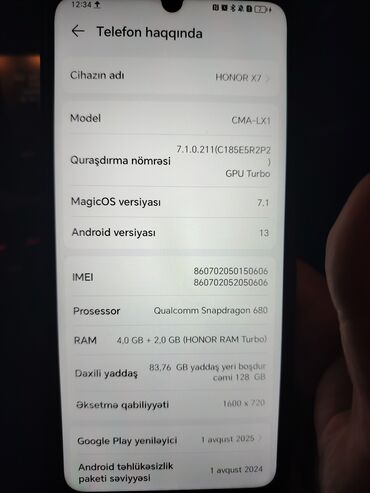 Honor: Honor X7 — 9