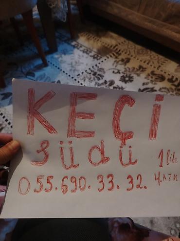 Qida məhsulları: Məhsul: Keçi südü Təsvir: - Təbii keçi südü, gündəlik sağım. - Yemlə — 2