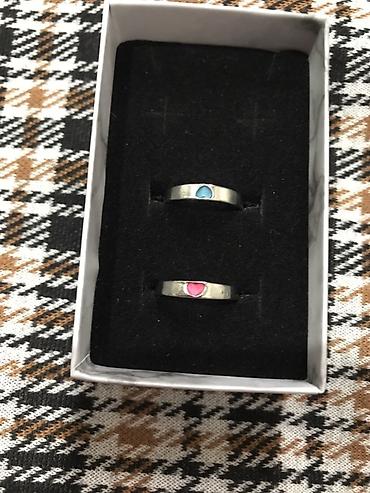 Наборы украшений: Украшения ручной работы - Набор из двух колец в подарочной коробке — 1