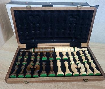 old order: Деревянные шахматы 2 в 1, орех 38×38 см Доставка бесплатно/ оплата — 6