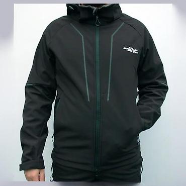 Jakne za prelazni period: Muška softshell jakna Mountain X Spirit – crna - Materijal: softshell — 1