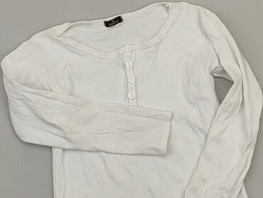 białe dopasowana bluzki z długim rękawem: Blouse, XS (EU 34), condition - Good