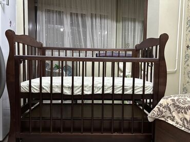 купить бортики на детскую кроватку: Люлька, Качалка, Дерево, цвет - Коричневый