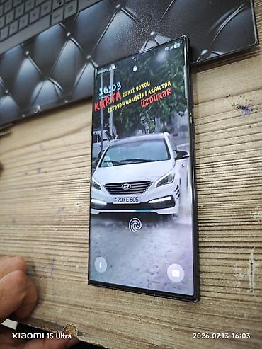 samsung note 07: Samsung Galaxy S23 Ultra, 256 GB, rəng - Qara, Zəmanət, Düyməli, Sensor — 3