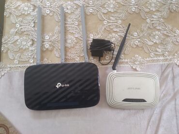 wifi modem satilir: Bu dəstdə iki ədəd TP-Link simsiz router təklif olunur. ikisi bir
