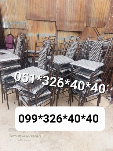 Bağ, çöl masa və oturacaq dəstləri: Yeni, Dördbucaq masa, 4 stul, Açılan, Stullar ilə, Metal, Azərbaycan — 9