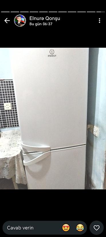 soba mətbəx: İşlənmiş 2 qapılı Indesit Soyuducu Satılır, rəng - Ağ — 2