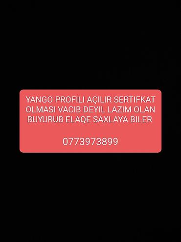surucu isi axtaram: Xidmət: Yango sürücü profili açılması Təsvir: - Yango sürücü profili — 1