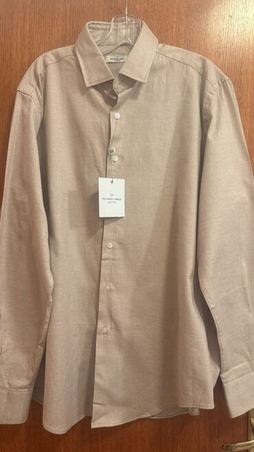 Košulje: Košulja Na duge rukave, XL, bоја - Bež, Pamuk — 1