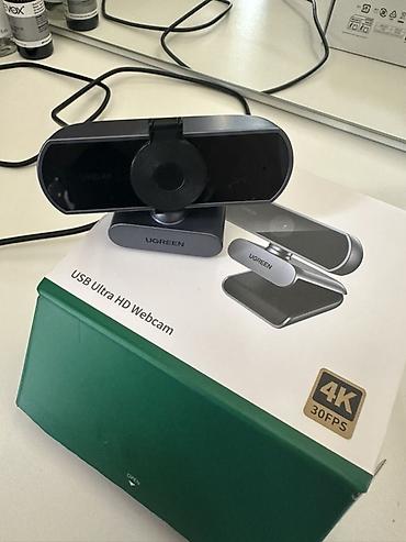 Аксессуары для ПК: UGREEN USB Ultra HD Veb Kamera – 4K 30FPS 2 ay işlənib ideal — 1