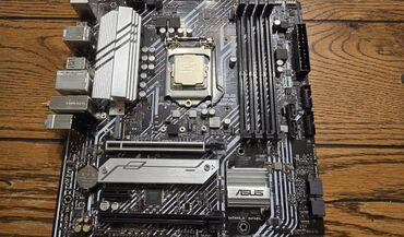 Видеокарты: Материнская плата, Б/у, Asus, LGA1200, Micro-ATX, Для ПК