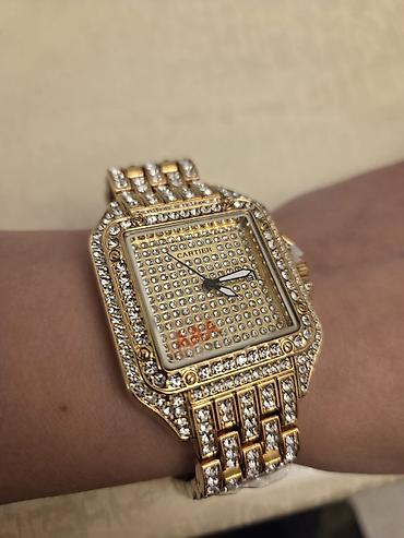 cartier azerbaijan: Cartier tərzində zərif qadın qol saatı - Korpus: qızılı tonlarda — 4