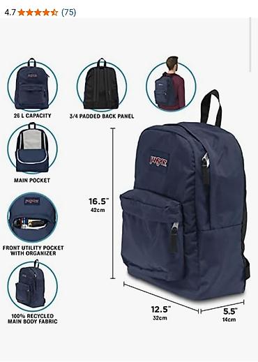 kipling monkey: Рюкзак JanSport Doubleton, выполненный в черном цвете с принтом из — 4